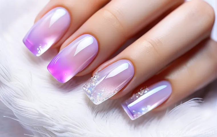 투명한 젤 네일 디자인 아이디어 - Here are three detailed image generation prompts in English, designed to capture the essence of tran...