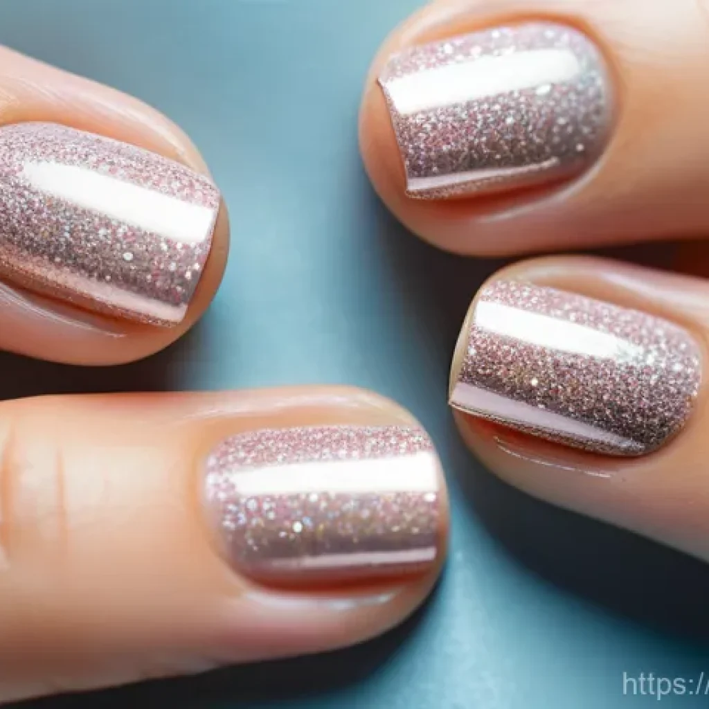 네일 아트용 글리터 종류 비교 - **Prompt for Subtle Micro-Glitter Manicure:**
    "A close-up shot of elegant, well-manicured hands ...