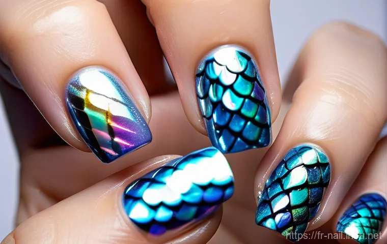 네일 아트용 글리터 종류 비교 - **Prompt for Bold Chunky Glitter Manicure:**
    "A dynamic close-up image of hands showcasing a vib...